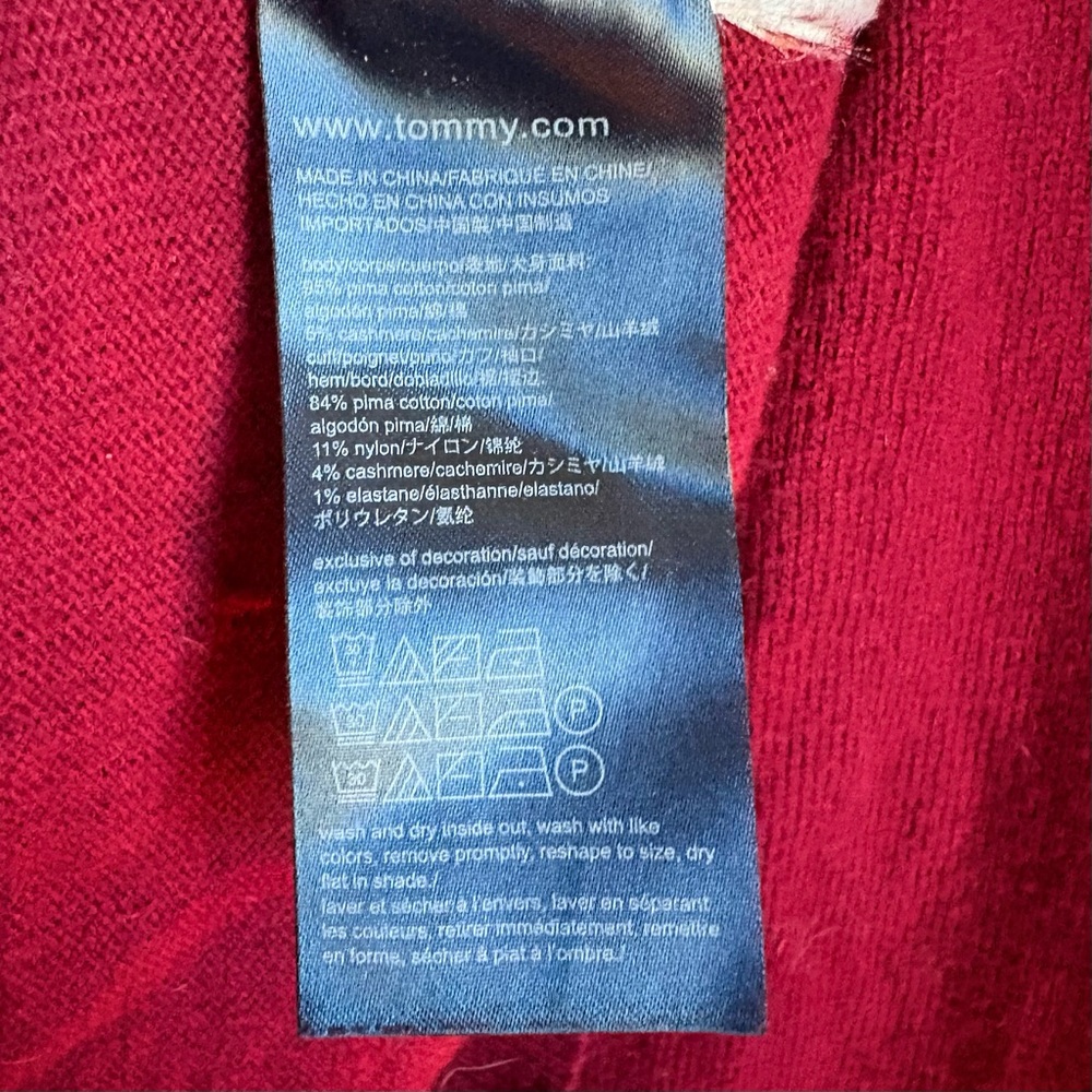 Tommy Hilfiger Burgundy Sweater - Picture 5 of 7